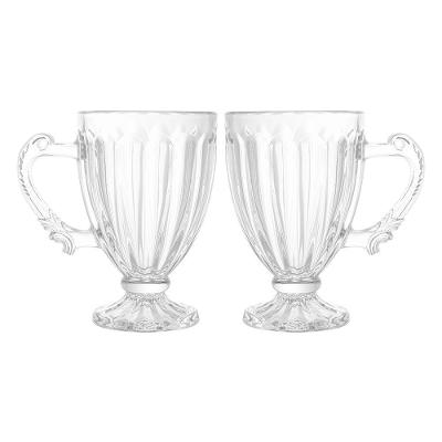 Jogo 2 Xícaras De Café Vidro Transparente Imperial Cristal 100ml Lyor