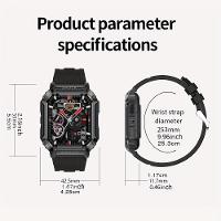 Relógio Esportivo De Tela Sensível Ao Toque De Alta Definição De 1,85 Polegadas Preto - 2