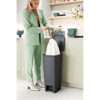 Lixeira Pedal Step Up Em Plástico 40 Litros Brabantia Preta - 7