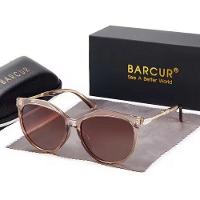 Óculos De Sol Para Mulheres Polarizados Cat Eye Gradiente Marrom - 2