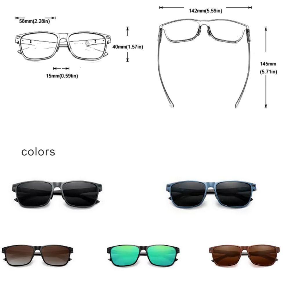 Óculos Polarizado Para Homens E Mulheres Design Esportivo Proteção Uv400 Azul - 2