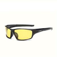 Óculos De Sol Polarizados Envolventes, Estilosos E Modernos, Praticantes De Esportes Visão Noturna Amarela6 - 1