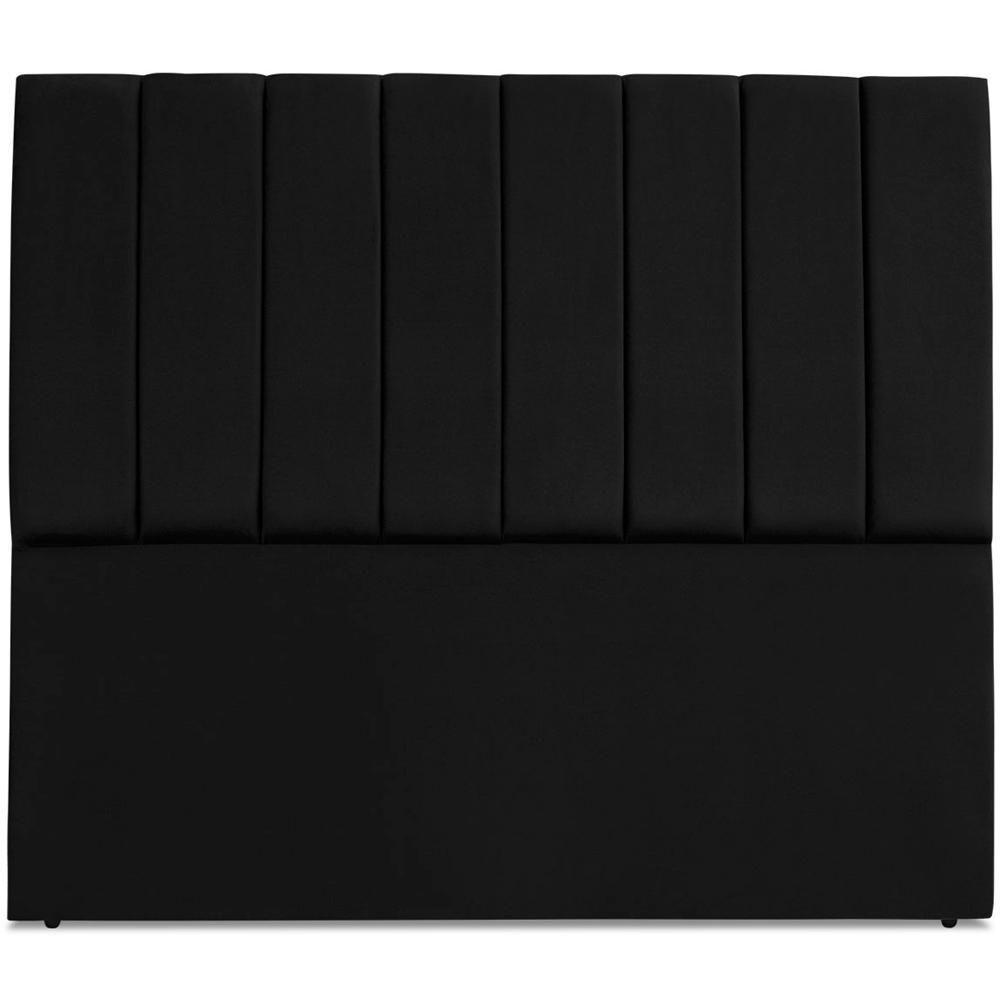 Cabeceira Casal 140cm Allia Suede Preto Rm Preto - 3