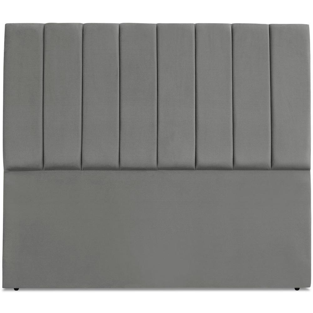Cabeceira Queen 160cm Allia Suede Cinza Rm Cinza - 3