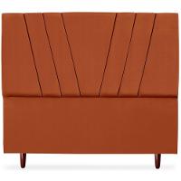 Cabeceira Casal 140cm Bell Suede Terracota Rm Terracota - 3