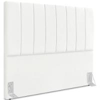 Cabeceira Queen 160cm Allia Suede Branco Rm Branco - 1
