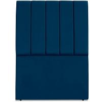 Cabeceira Solteiro 90cm Allia Suede Azul Marinho Rm Azul Marinho - 3