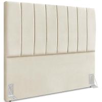Cabeceira Queen 160cm Allia Suede Bege Rm Bege - 1