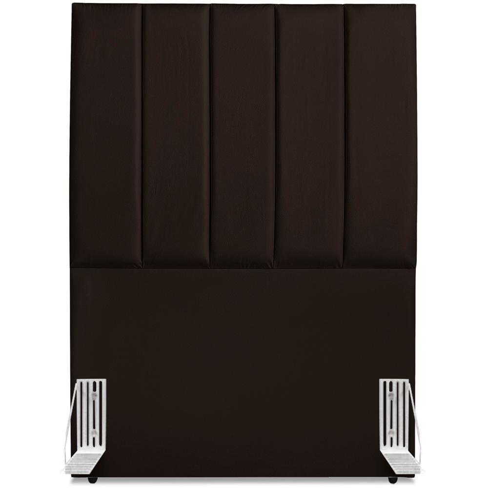 Cabeceira Solteiro 90cm Allia Corano Marrom Rm Marrom - 3