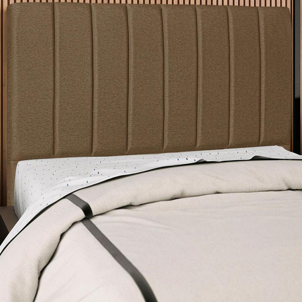 Cabeceira Queen 160cm Allia Linho Marrom Rm Marrom - 6