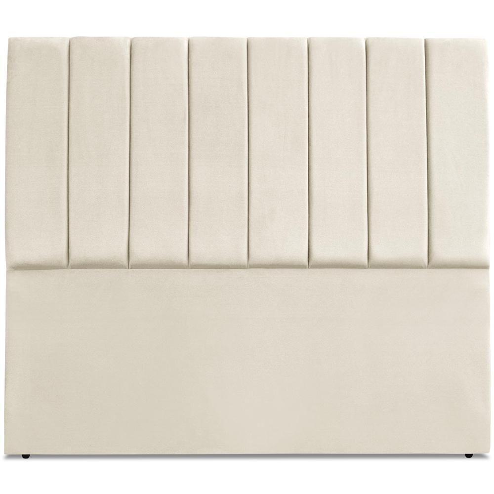 Cabeceira Casal 140cm Allia Suede Bege Rm Bege - 3