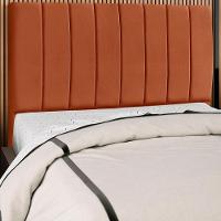 Cabeceira Casal 140cm Arlla Suede Terracota Rm Terracota - 5