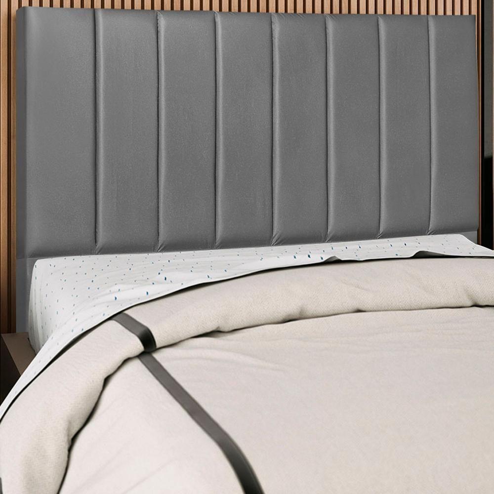 Cabeceira Casal 140cm Allia Corano Cinza Rm Cinza - 6