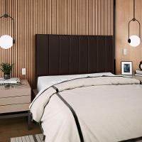 Cabeceira Casal 140cm Allia Corano Marrom Rm Marrom - 2