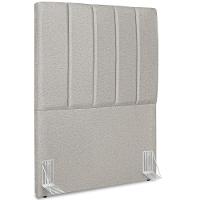 Cabeceira Solteiro 90cm Allia Linho Cinza Rm Cinza - 1