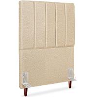 Cabeceira Solteiro 90cm Arlla Linho Bege Rm Bege - 1