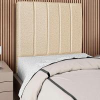 Cabeceira Solteiro 90cm Arlla Linho Bege Rm Bege - 6