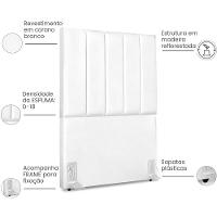 Cabeceira Solteiro 90cm Allia Corano Branco Rm Branco - 5