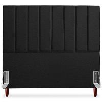 Cabeceira Casal 140cm Arlla Linho Preto Rm Preto - 3