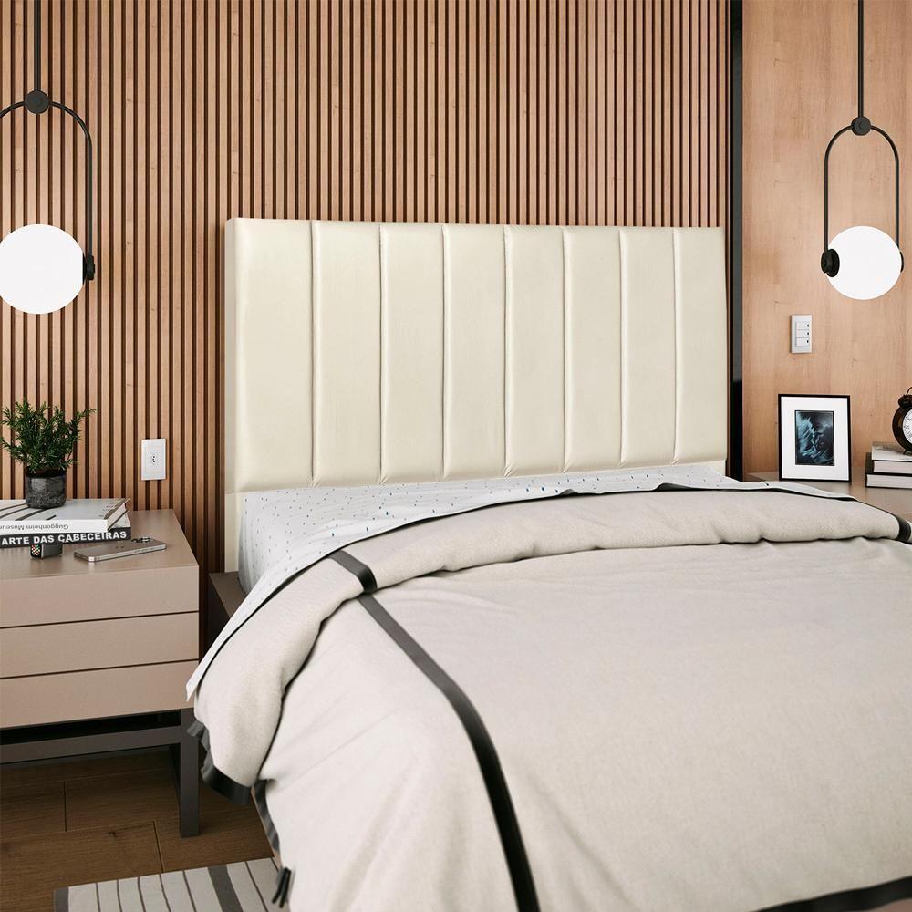 Cabeceira Queen 160cm Allia Corano Bege Rm Bege - 2