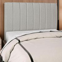 Cabeceira Casal 140cm Arlla Linho Cinza Rm Cinza - 6