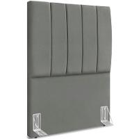 Cabeceira Solteiro 90cm Allia Suede Cinza Rm Cinza - 1