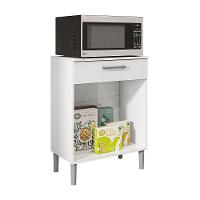 Balcão Multiuso Para Forno Microondas 2 Portas E 1 Gaveta Diamond Branco - Pallazio - 2