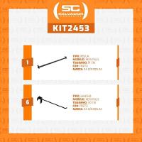 Kit - Régua Para Organização De Gondola 91cm + 6 Ganchos Simples Preto New Plus - Sa Gondolas - 3