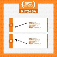 Kit - 2 Réguas Para Organização De Gondola 91cm + 12 Ganchos Simples Preto New Plus - Sa Gondolas - 2