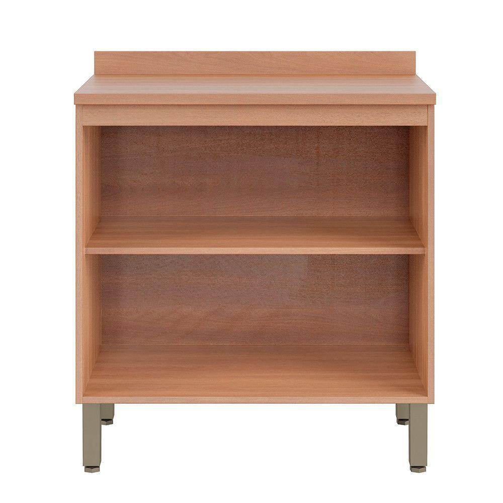 Balcão 80cm Sálvia 2 Portas Com Tampo 908101 Telasul Branco E Freijó - 8