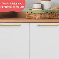 Balcão 80cm Sálvia 2 Portas Com Tampo 908101 Telasul Branco E Freijó - 2