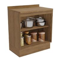 Balcão Com Tampo 80cm Botanic 2 Portas Kappesberg Nogueira E Fendi - 2