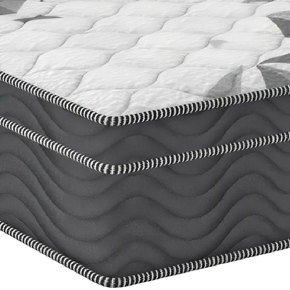 Colchão Casal De Espuma Airtech 100 D33 138x188x18cm Ortobom Grafite Com Branco - 2