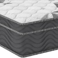 Colchão Casal De Espuma Airtech 100 D33 138x188x18cm Ortobom Grafite Com Branco - 2