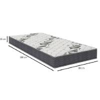 Colchão Solteiro Espuma Airtech 100 D33 88x188x18cm Ortobom Grafite Com Branco - 3