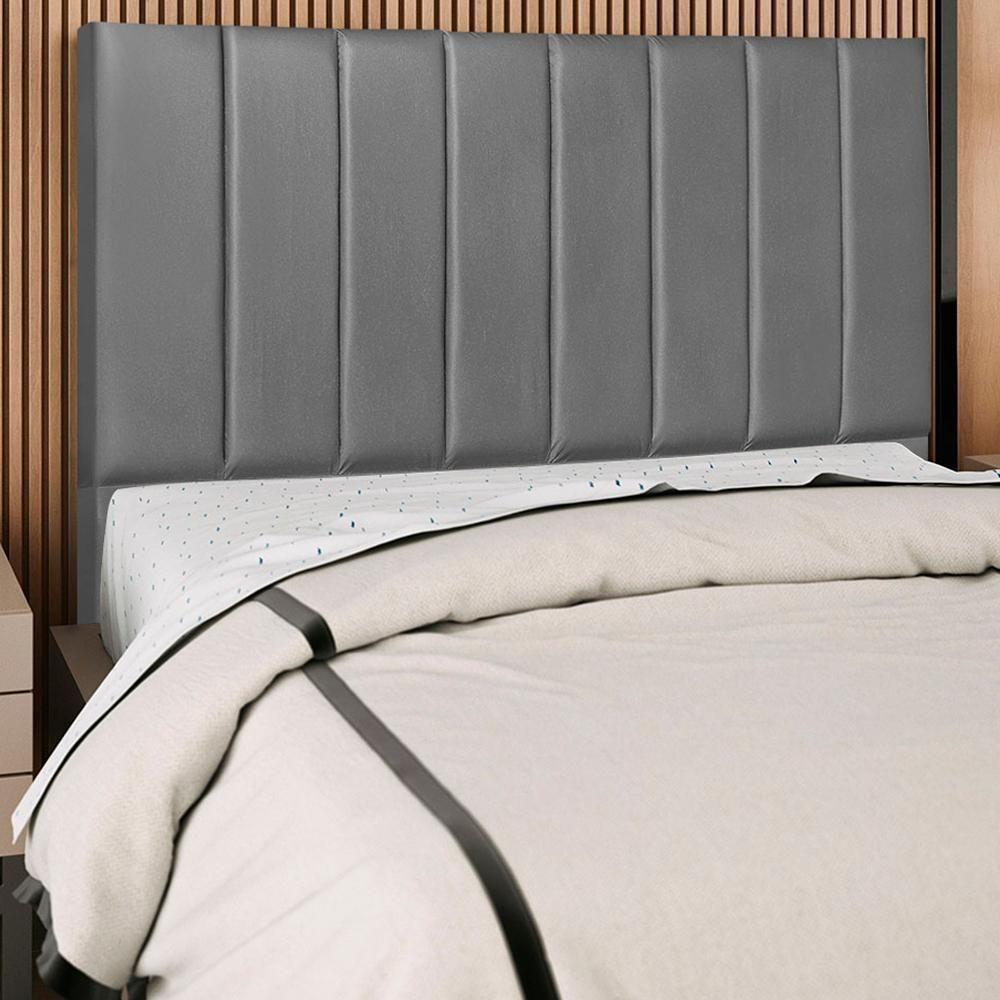 Cabeceira Casal 140cm Arlla Corano Cinza Rm Cinza - 4