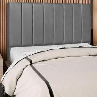 Cabeceira Casal 140cm Arlla Corano Cinza Rm Cinza