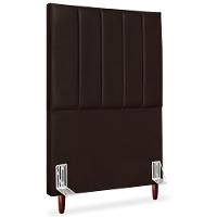 Cabeceira Solteiro 90cm Arlla Corano Marrom Rm Marrom - 1