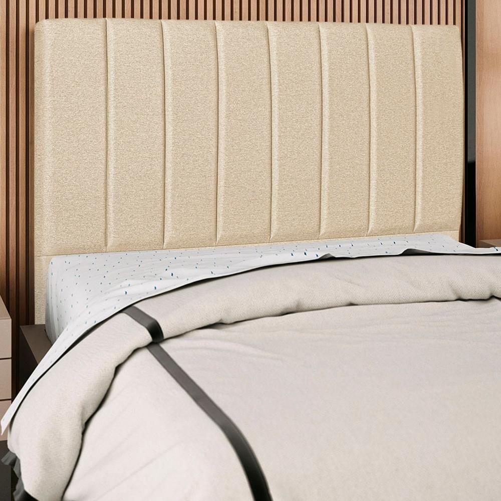 Cabeceira Queen 160cm Arlla Linho Bege Rm Bege - 6