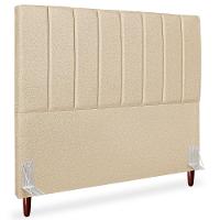 Cabeceira Queen 160cm Arlla Linho Bege Rm Bege - 1