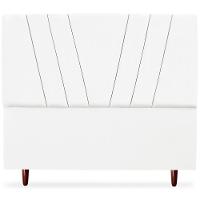 Cabeceira Queen 160cm Bell Suede Branco Rm Branco - 3