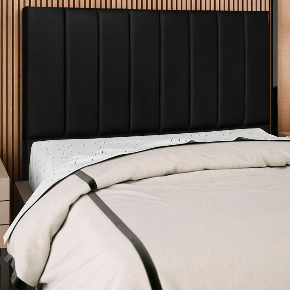 Cabeceira Casal 140cm Arlla Corano Preto Rm Preto - 6