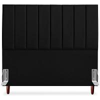 Cabeceira Casal 140cm Arlla Corano Preto Rm Preto - 3