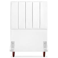 Cabeceira Solteiro 90cm Arlla Corano Branco Rm Branco - 3