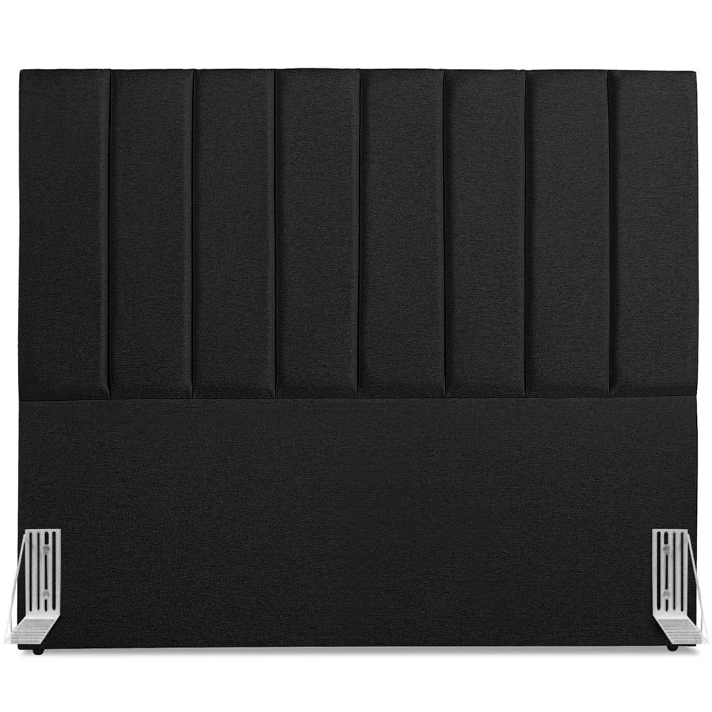 Cabeceira Casal 140cm Allia Linho Preto Rm Preto - 3