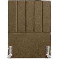 Cabeceira Solteiro 90cm Allia Linho Marrom Rm Marrom - 3