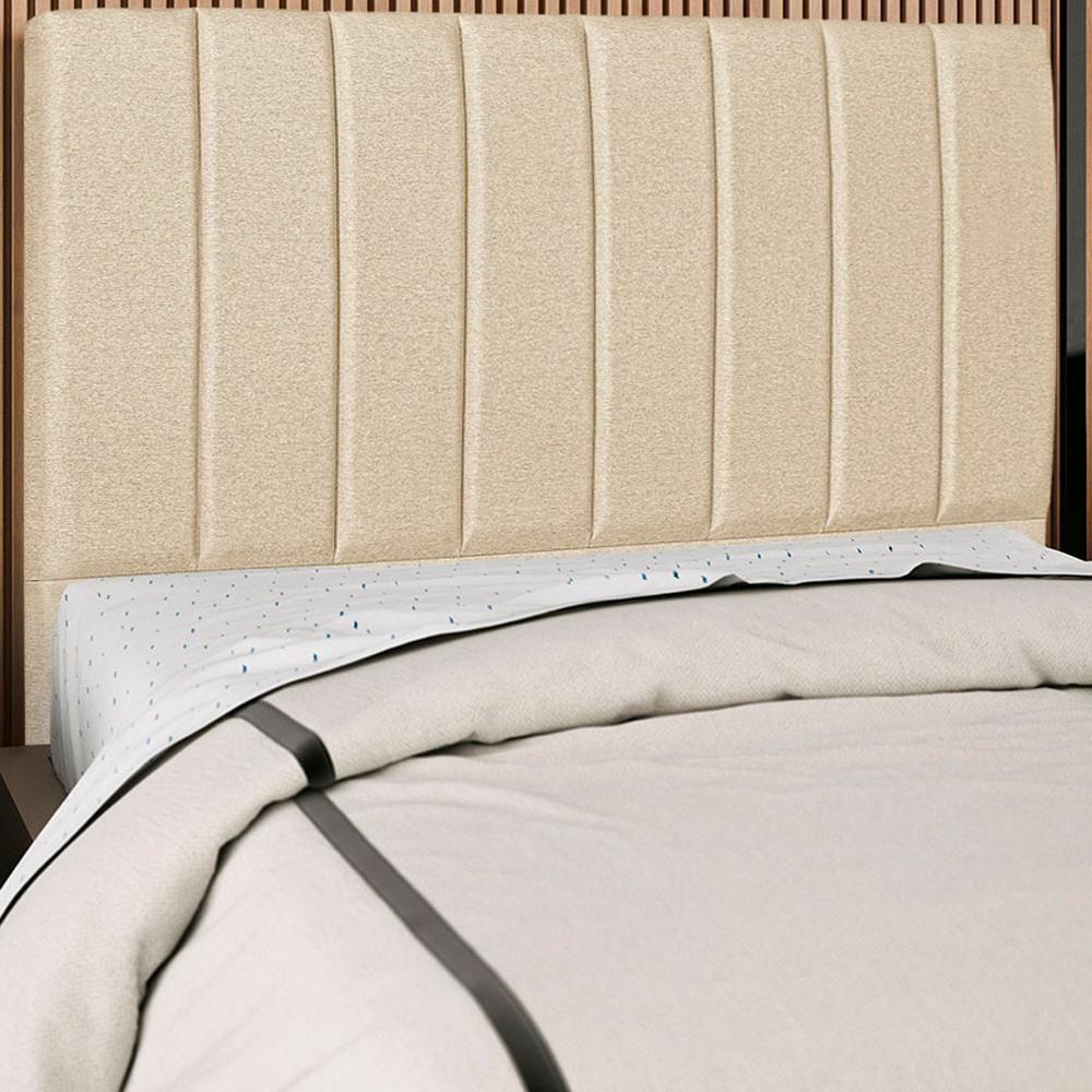Cabeceira Casal 140cm Allia Linho Bege Rm Bege - 6