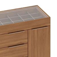 Cômoda Lume 1 Porta E 5 Gavetas Com Porta Jóia D5130 Amêndola Touch - 6