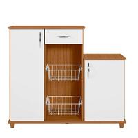 Fruteira Diva New Com 2 Portas E 1 Gaveta Notável Freijó Trend- Branco New - 1