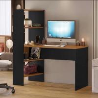 Escrivaninha Office Com Estante Integrada Nt2105 Notável Preto Tx- Freijó Trend - 5